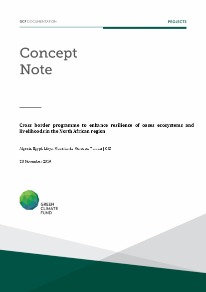 Cross border programme to enhance resilience of oases ecosystems and livelihoods in the North African region